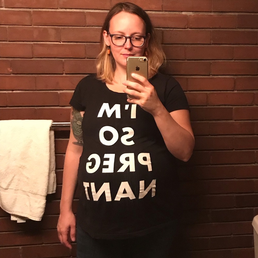 Best Maternity Tee Ever Size M Hello Apparel